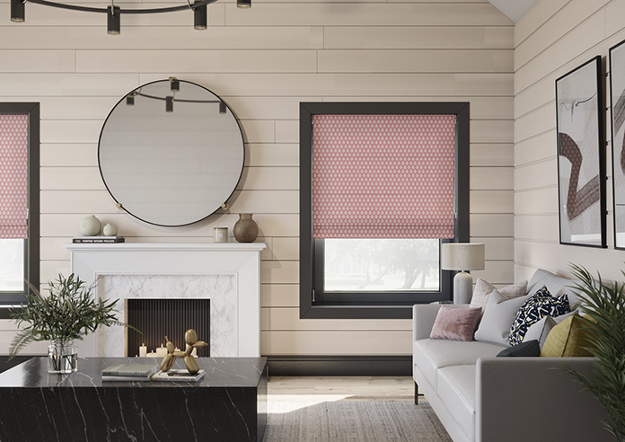 Emily Bond Jaipur, Raspberry - Roman Blind - Image 3